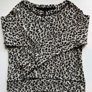 Banana Republic Black and White Patterned Knit